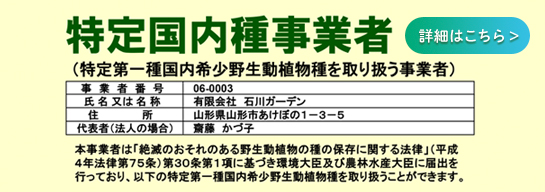 特定国内種事業者